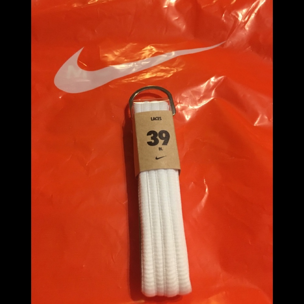 NIKE 39” White Oval Replacement Laces. Brand New.